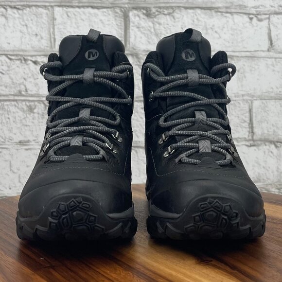 Merrell Dry Select Womens Sz. 7 Black Leather Vibram Hiking Ankle Boots J32090 - Picture 5 of 11